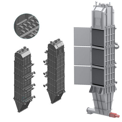Efficiënte warmteoverdracht Bulk Solid Plate Warmtewisselaar Continu werking Gas Solid Tweefasenstroom